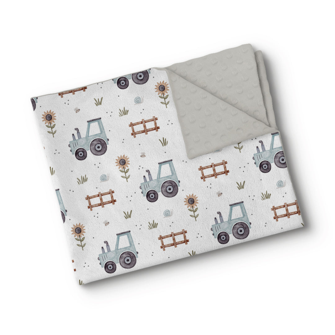 Farm Tractors - Minky Blanket