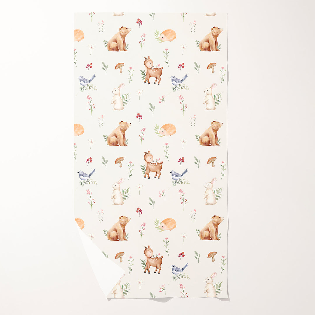Coquette forêt - Serviette de plage en microfibre