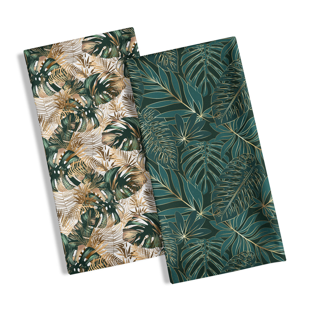 Emeraude Tropical - Linge à vaisselle en microfibre (paquet de 2)