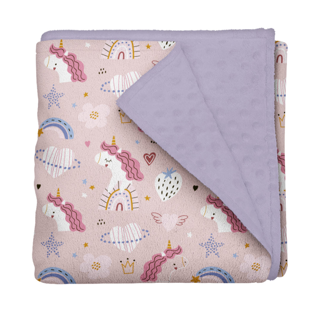 Licornes filantes - Couverture de minky