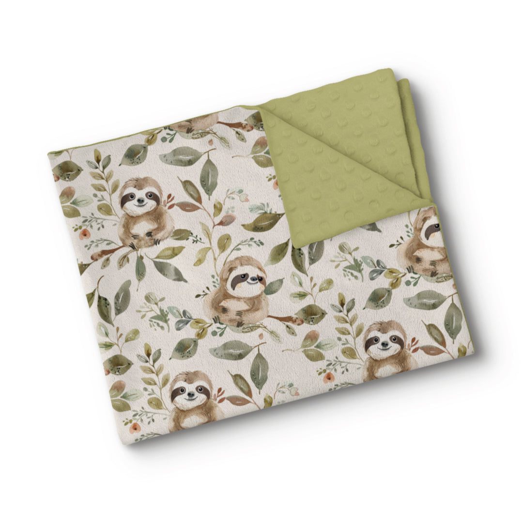 Petits paresseux - Couverture de minky