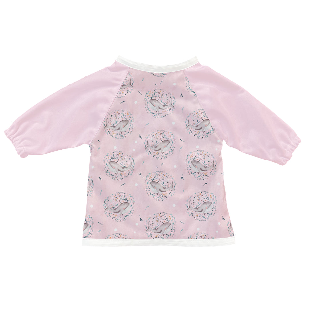 Floral whales - Sleeve bib