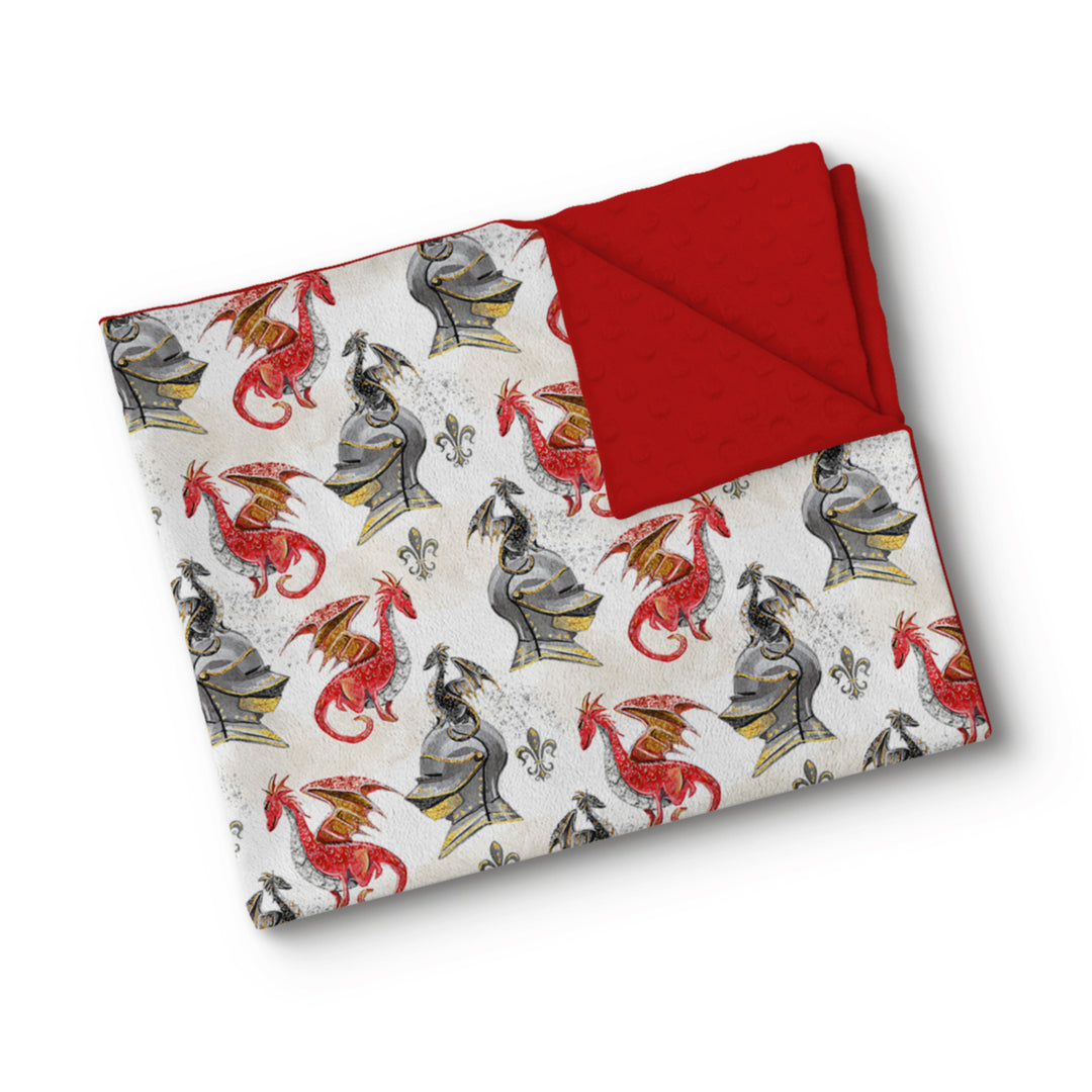 Red Dragons - BABY Minky Blanket