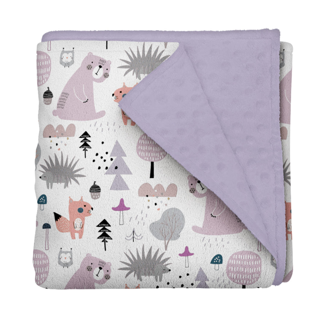 Confetti Forest (Purple) - Minky Blanket