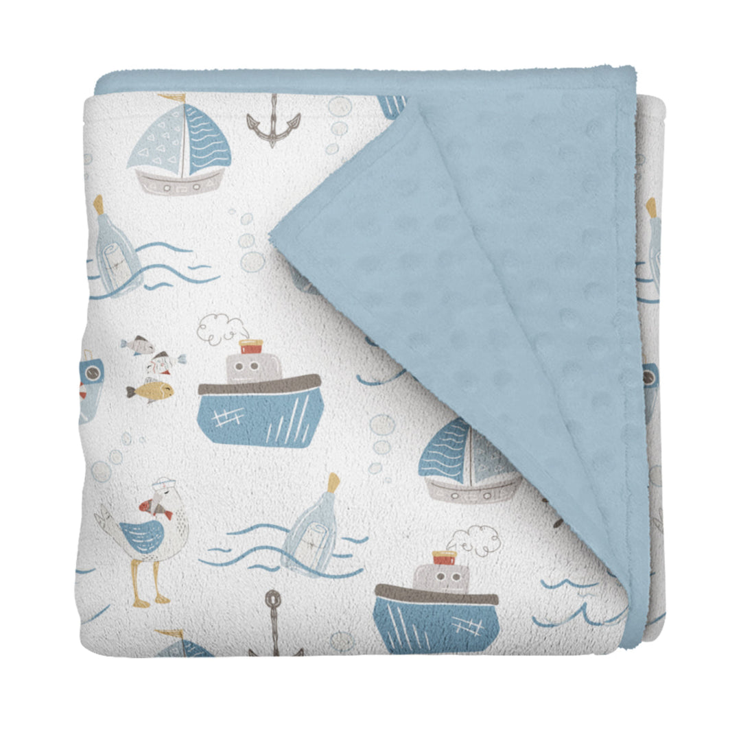 Bouteille à la mer - Couverture de minky