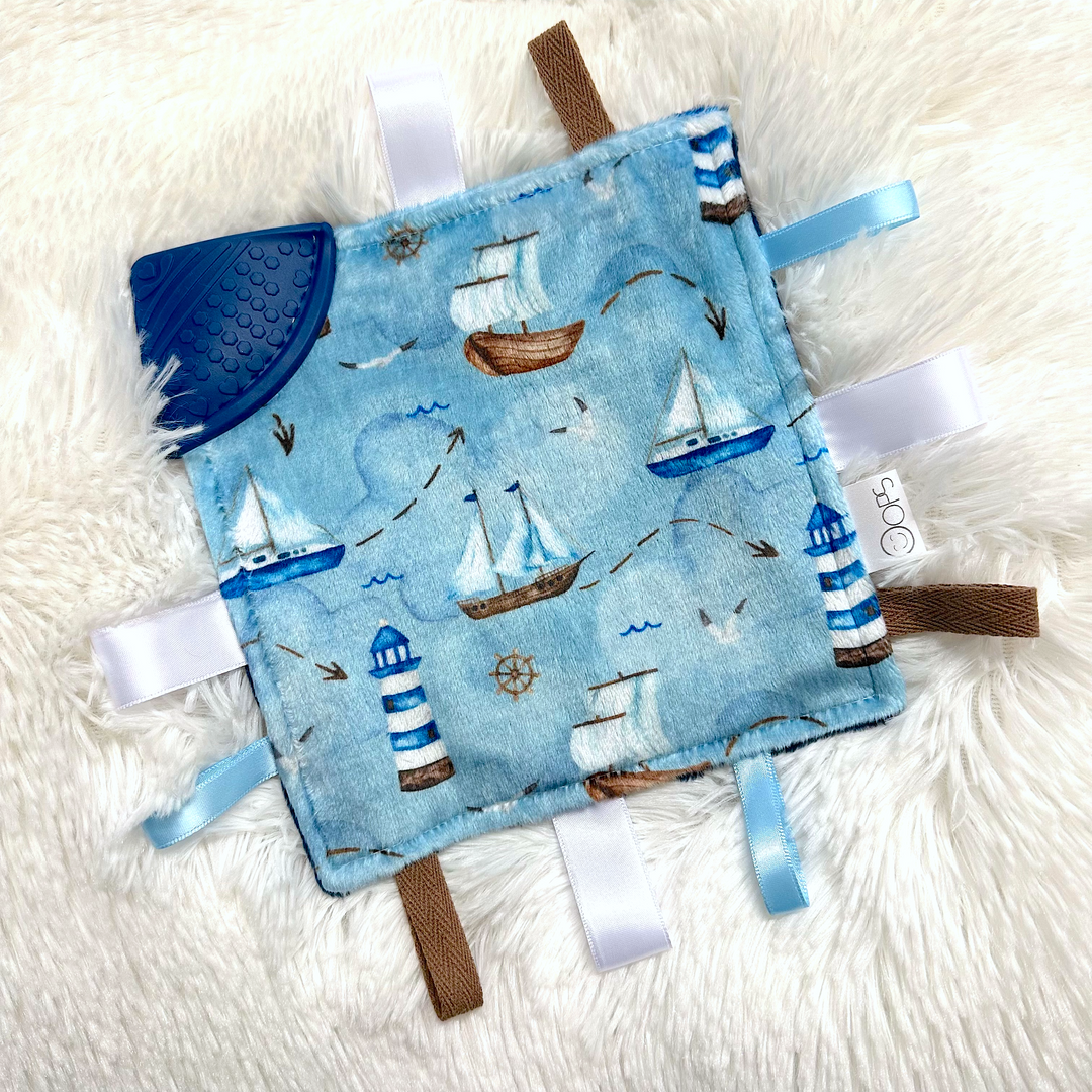 Sailboats and lighthouses - Cute cuddly toy