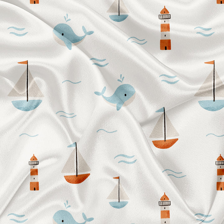 Le vent dans les voiles - Couverture de minky