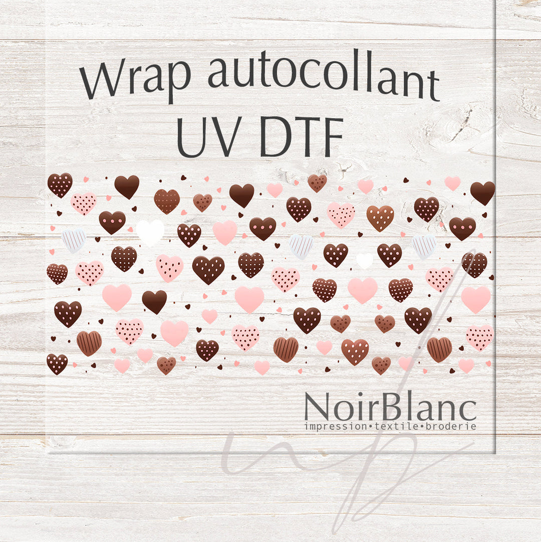 Verre Biscuit d'amour / Autocollant UV DTF