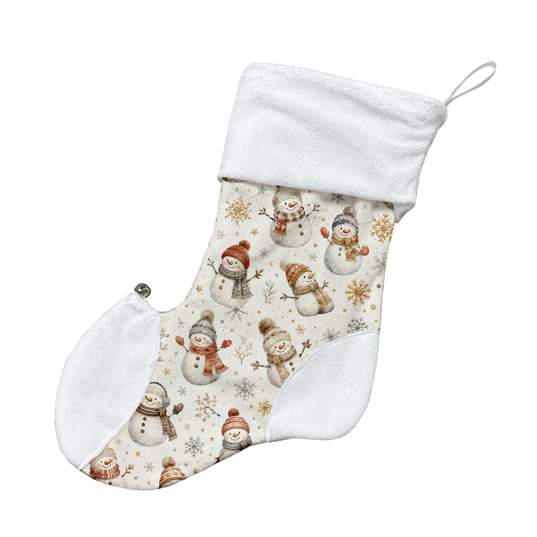 Bonhomme de neige vintage - Bas de Noël