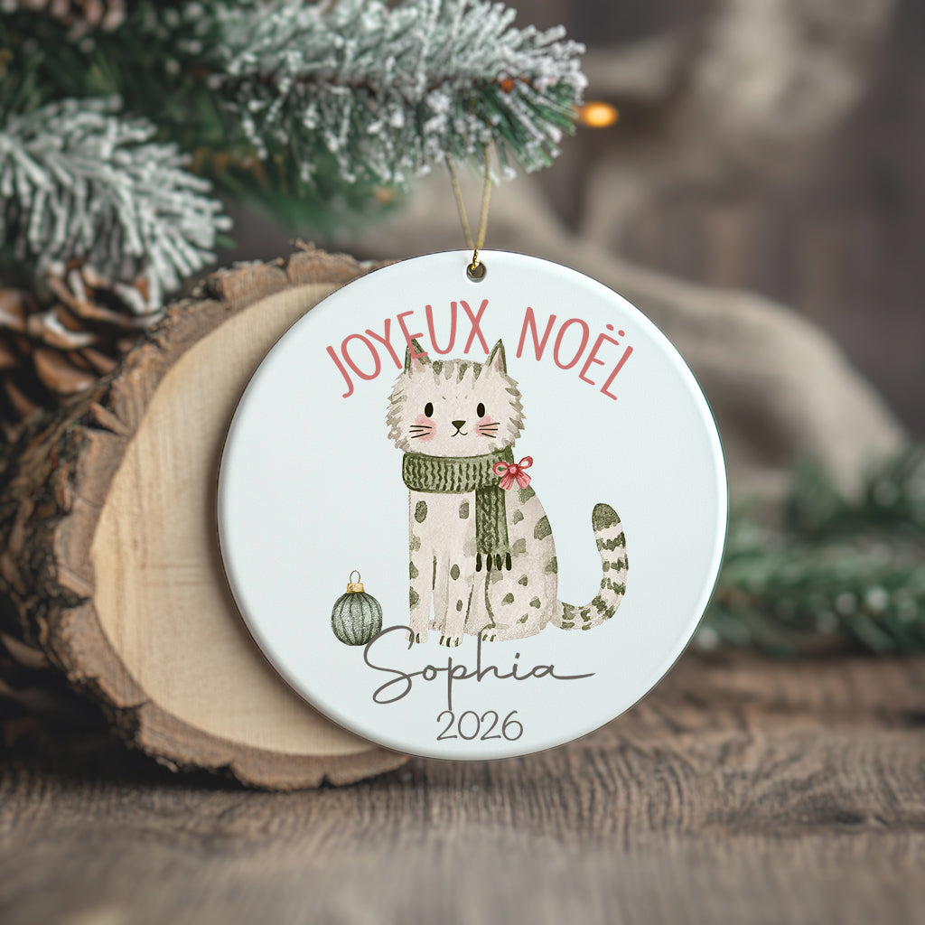 Petit chat de Noël - Ornement/Boule de Noël