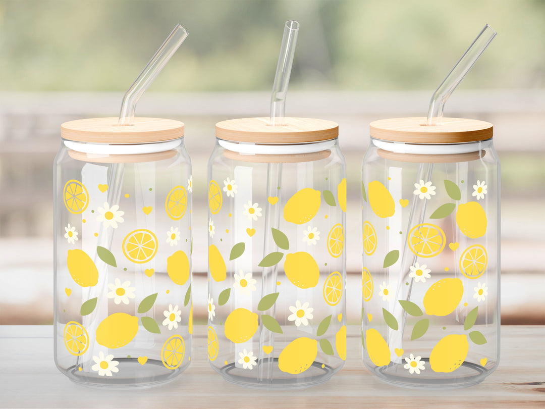 Verre Citrons / Autocollant UV DTF