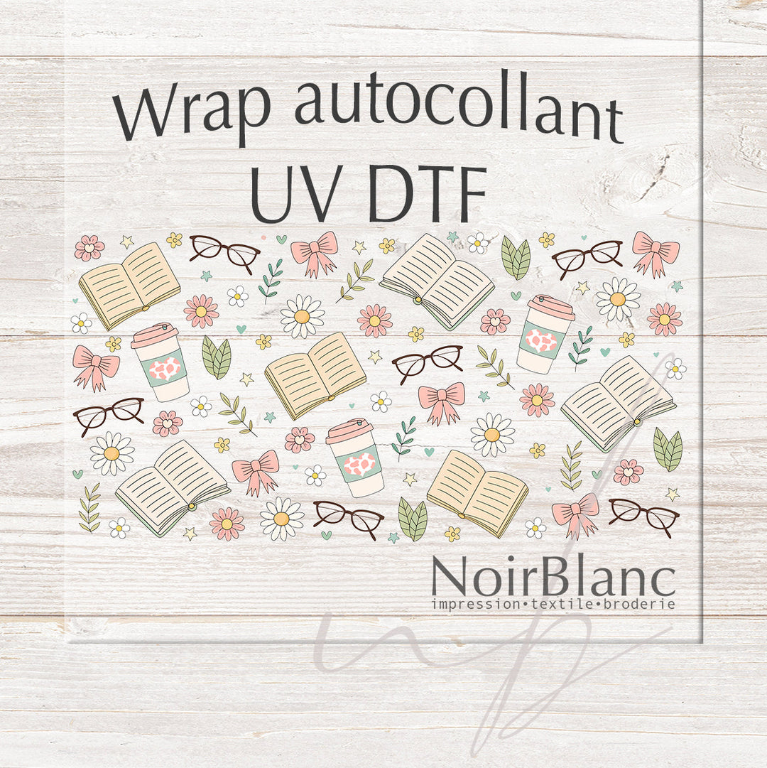 Verre Douce lecture / Autocollant UV DTF