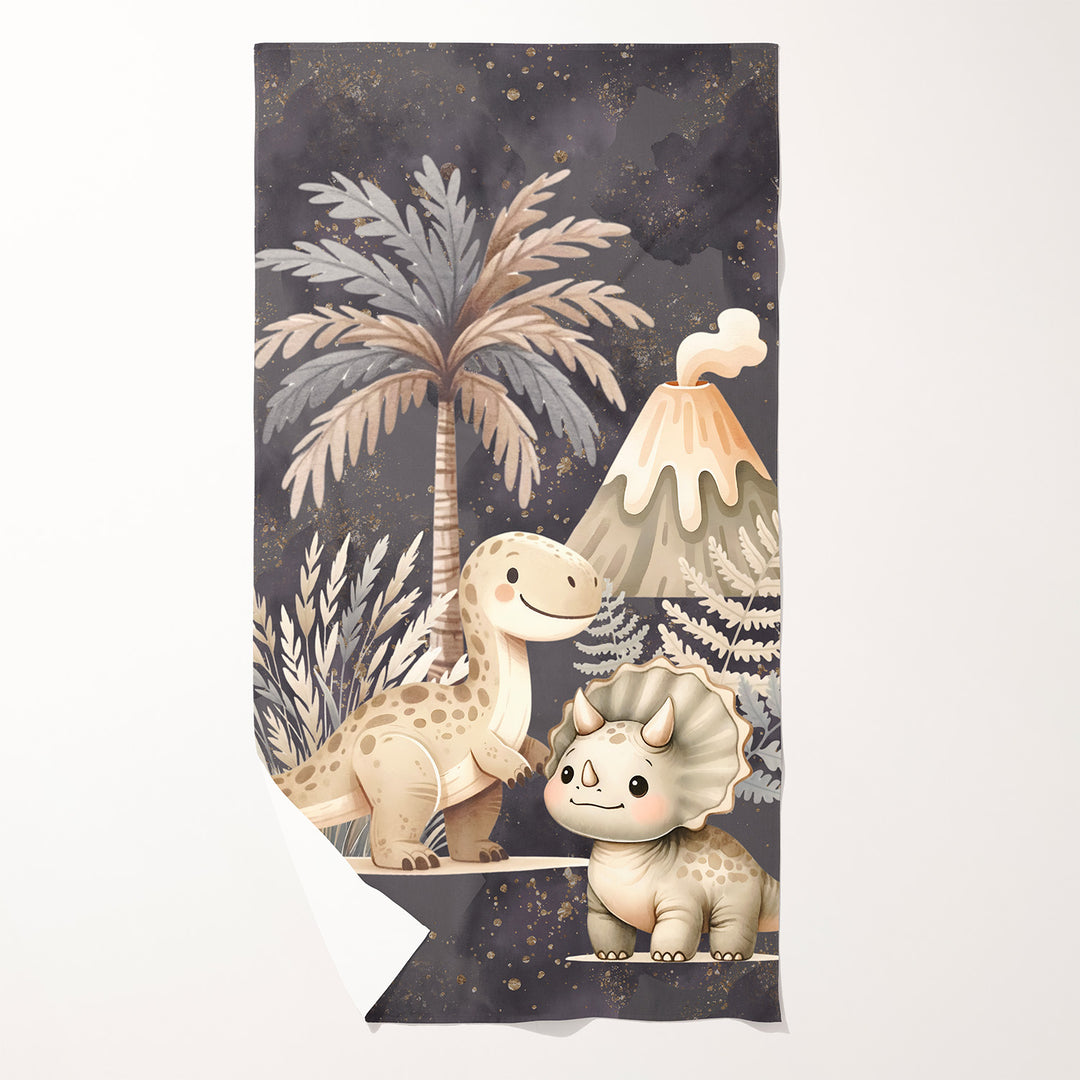 Expédition préhistorique - Serviette de plage en microfibre