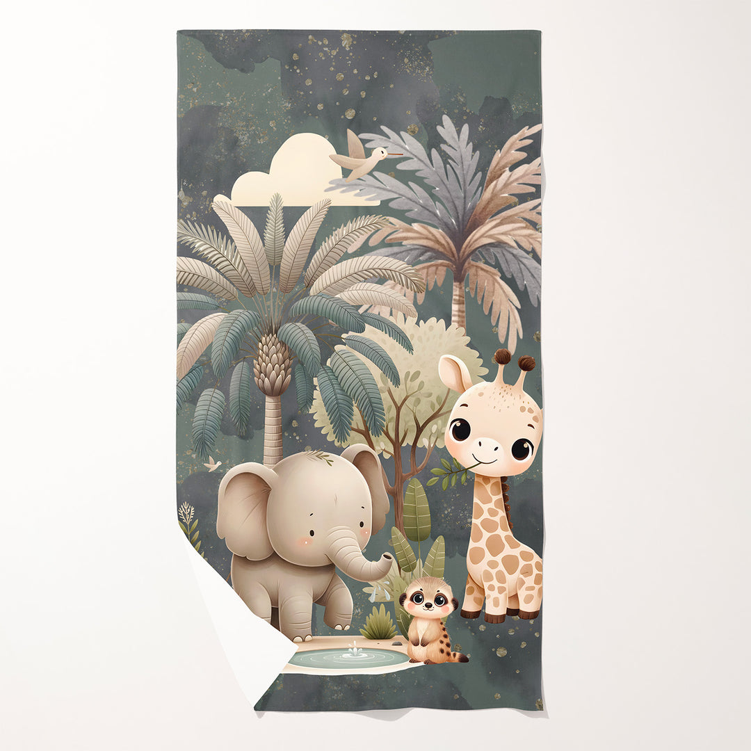 Expédition safari - Serviette de plage en microfibre
