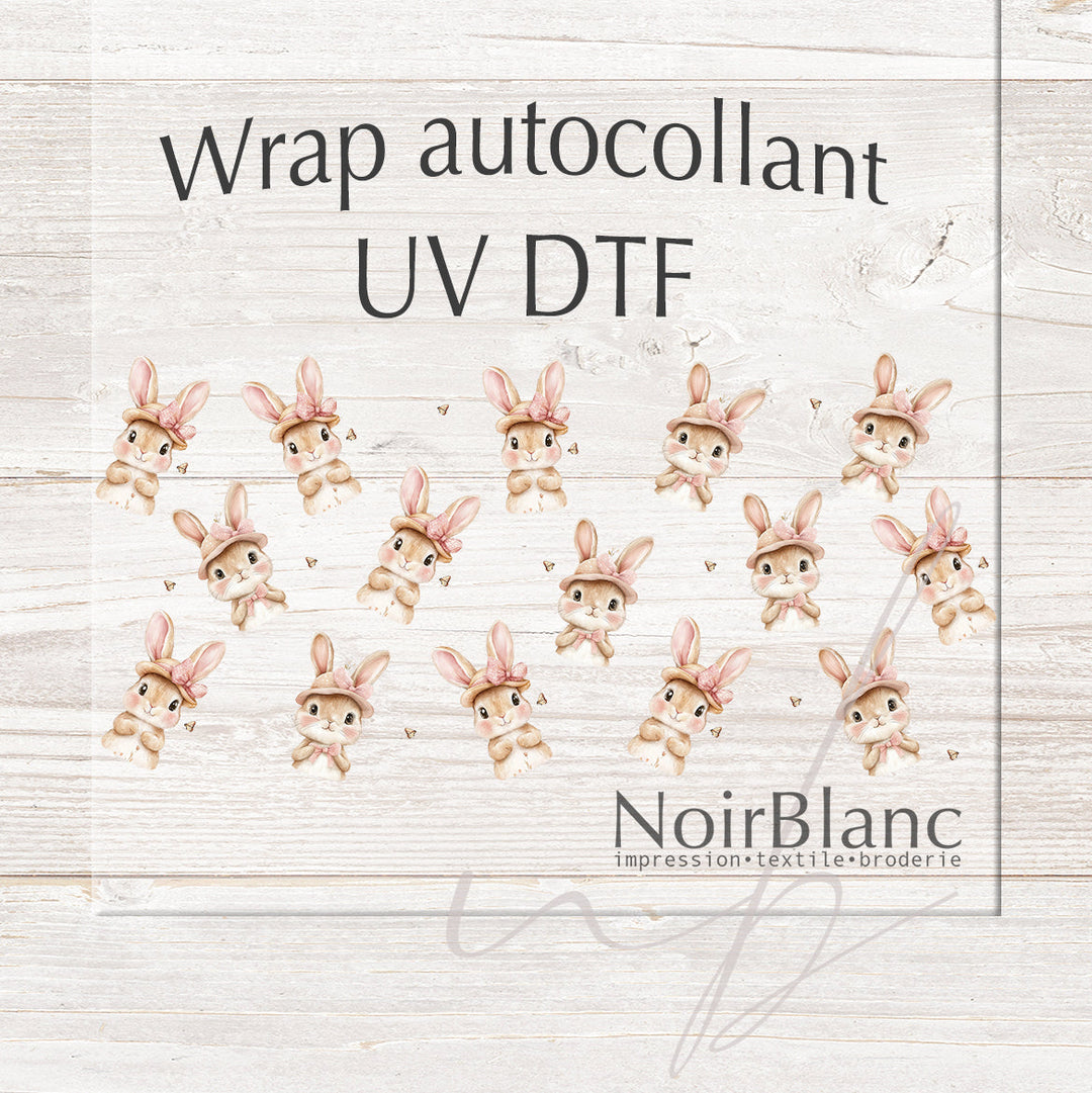 Verre Élégante et coquette / Autocollant UV DTF