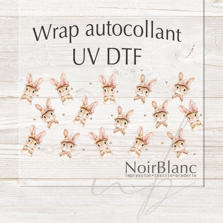Verre Élégante et coquette / Autocollant UV DTF