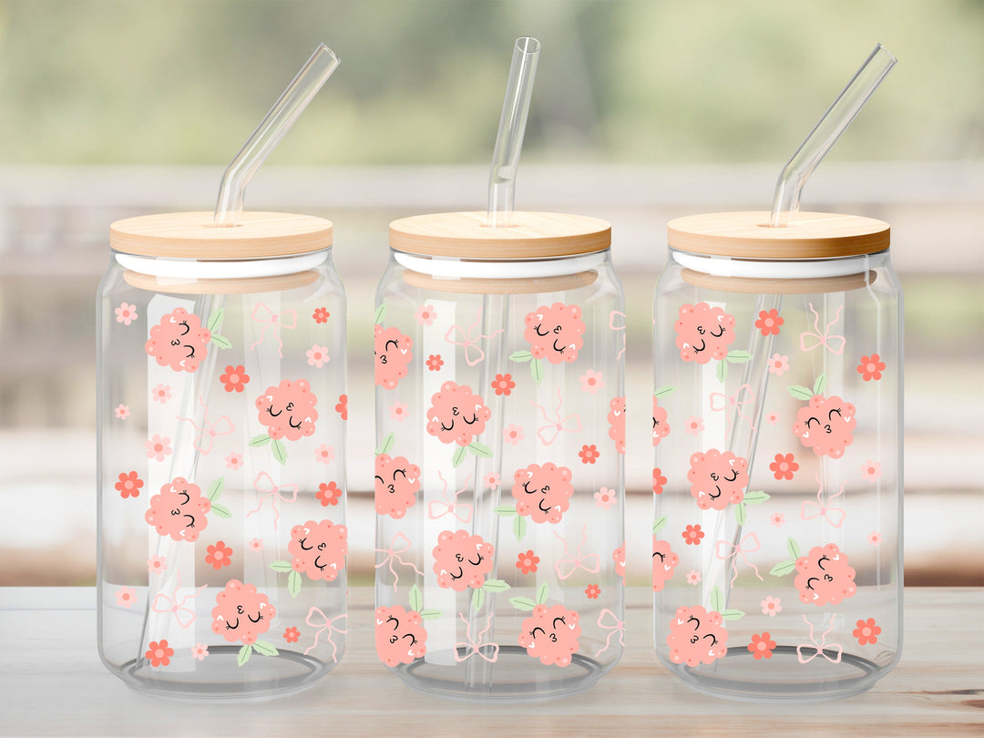 Verre Framboise coquette / Autocollant UV DTF