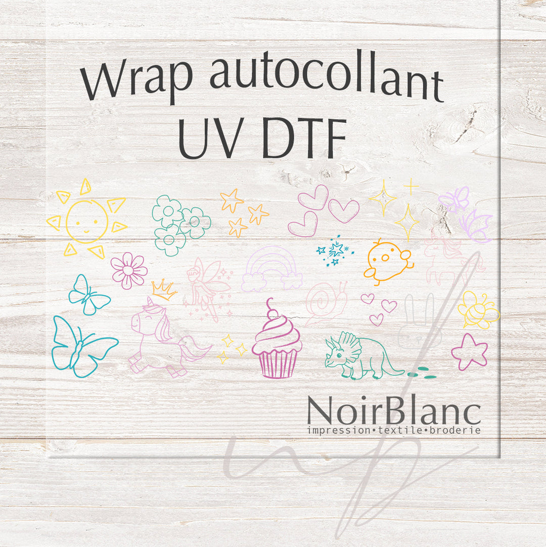 Verre Girly mix / Autocollant UV DTF