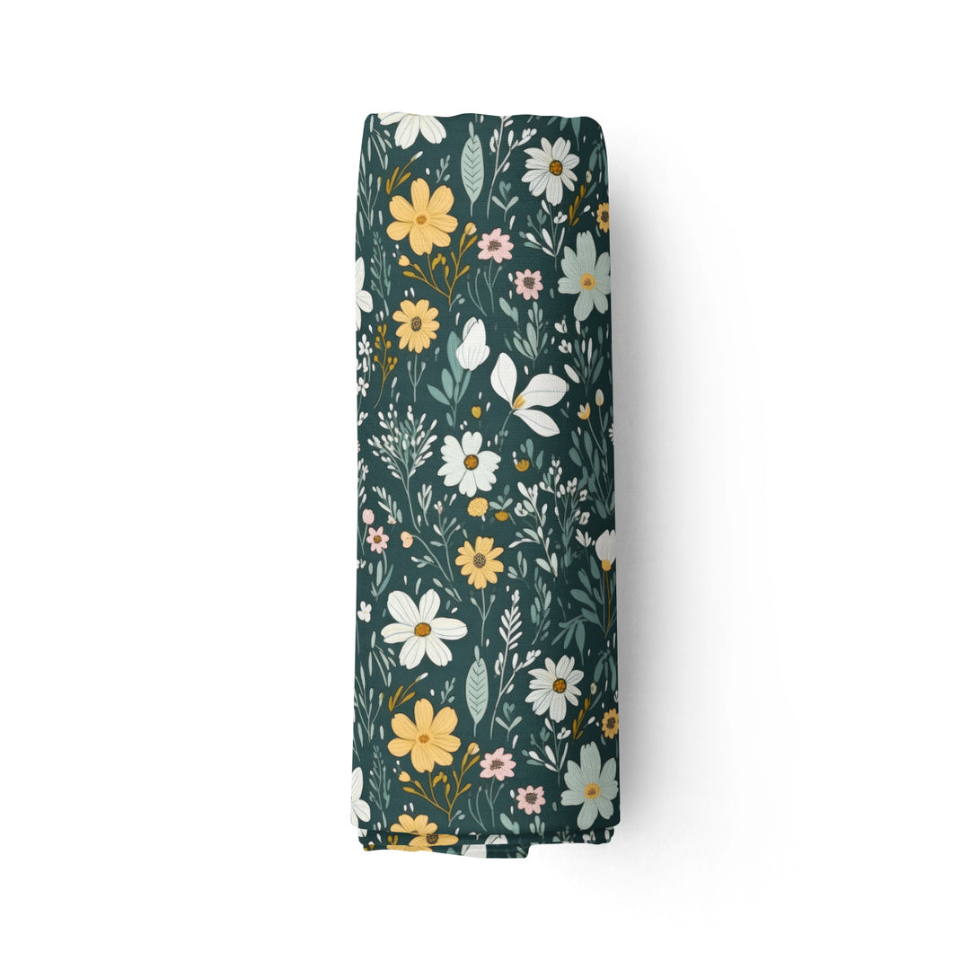 Jardin floral - Mousseline de bambou