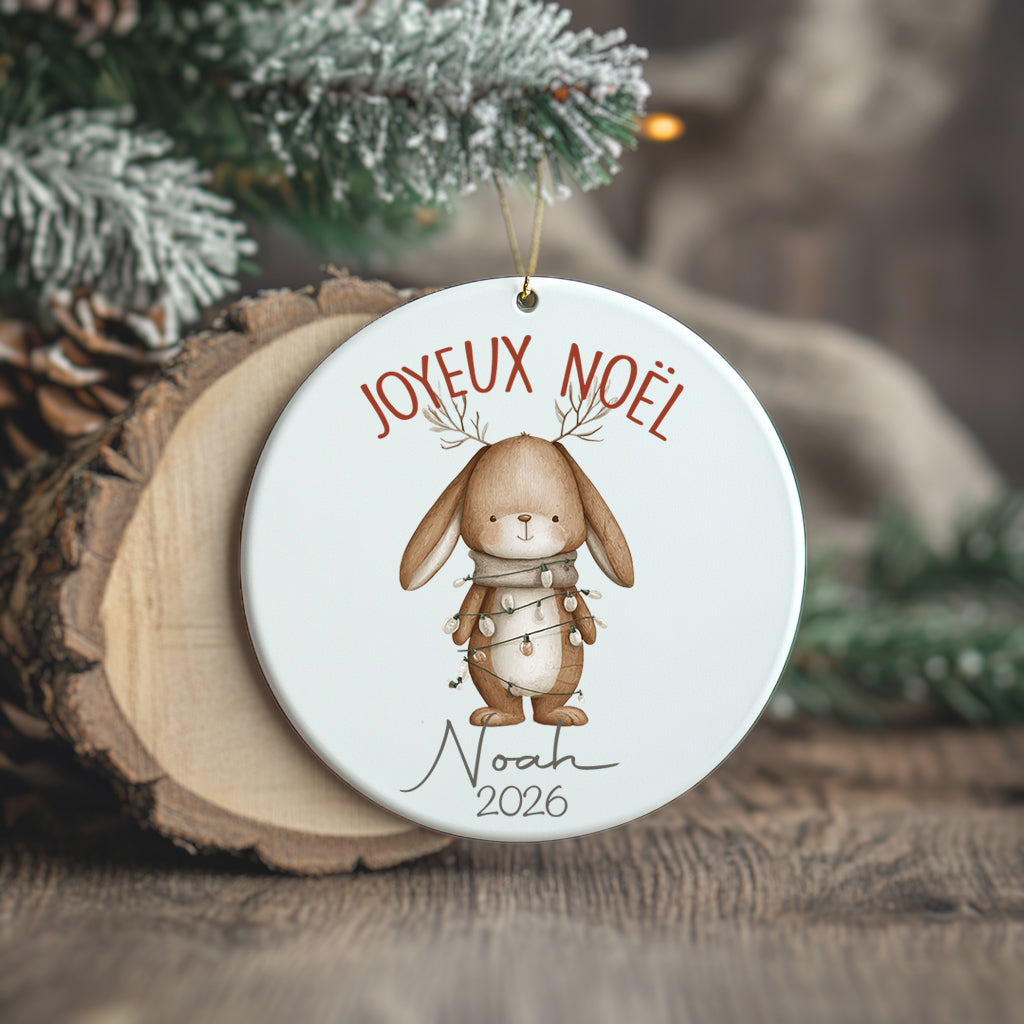 Lapin lumière - Ornement/Boule de Noël