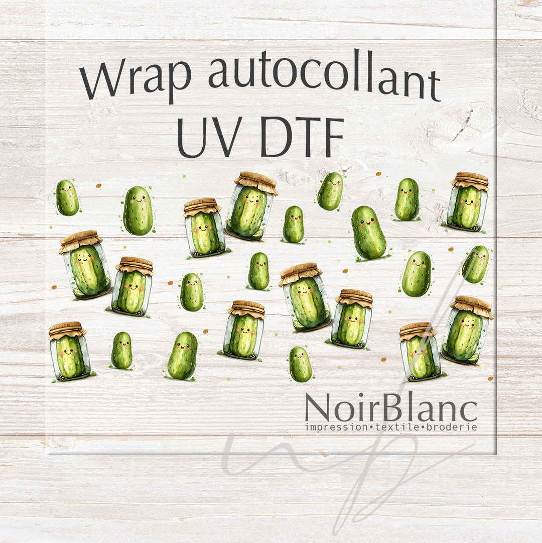 Verre Little pickles / Autocollant UV DTF