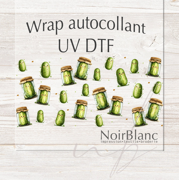 Verre Little pickles / Autocollant UV DTF