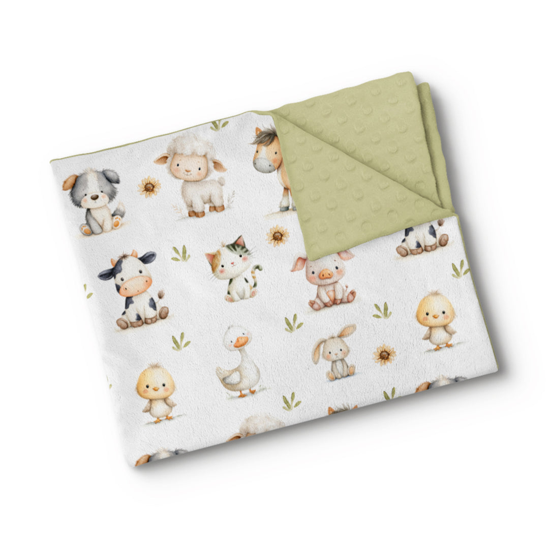 Mini ferme - Couverture de minky