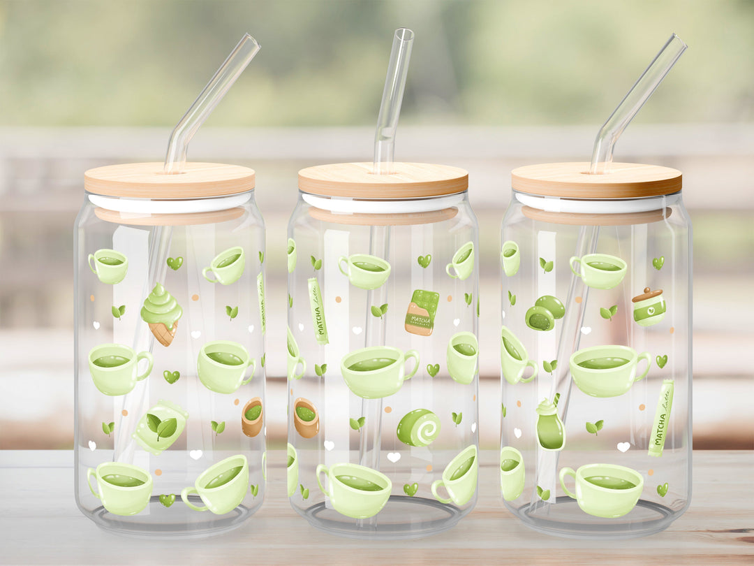 Verre Matcha lover / Autocollant UV DTF