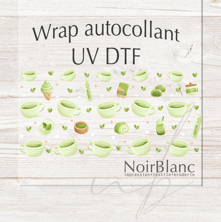 Verre Matcha lover / Autocollant UV DTF