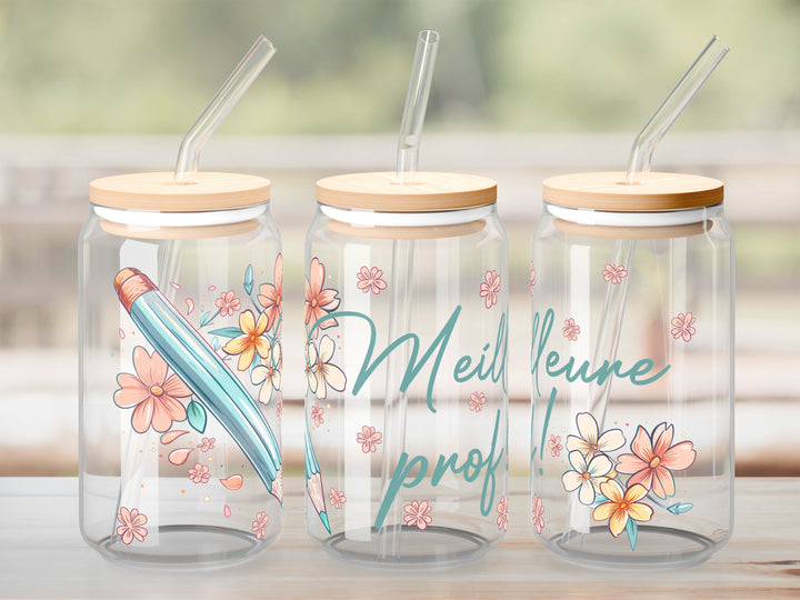 Verre Meilleure prof / Autocollant UV DTF