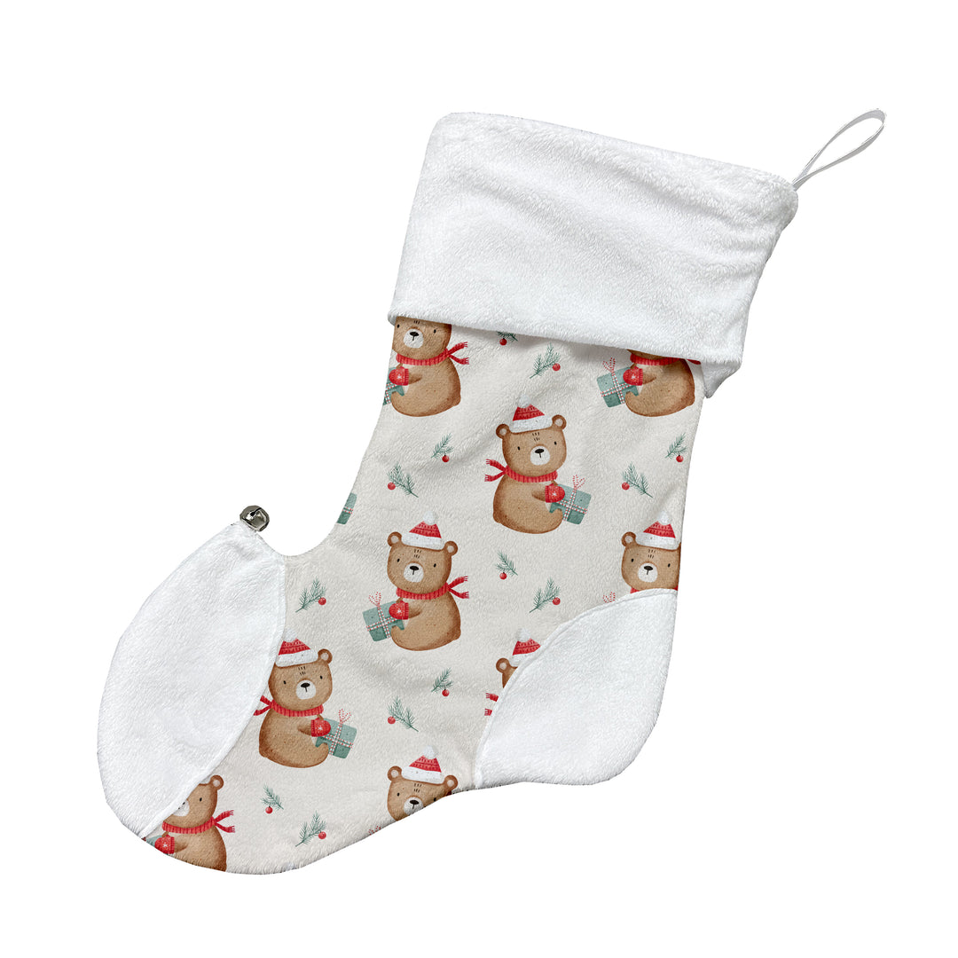 Ourson cadeau - Bas de Noël