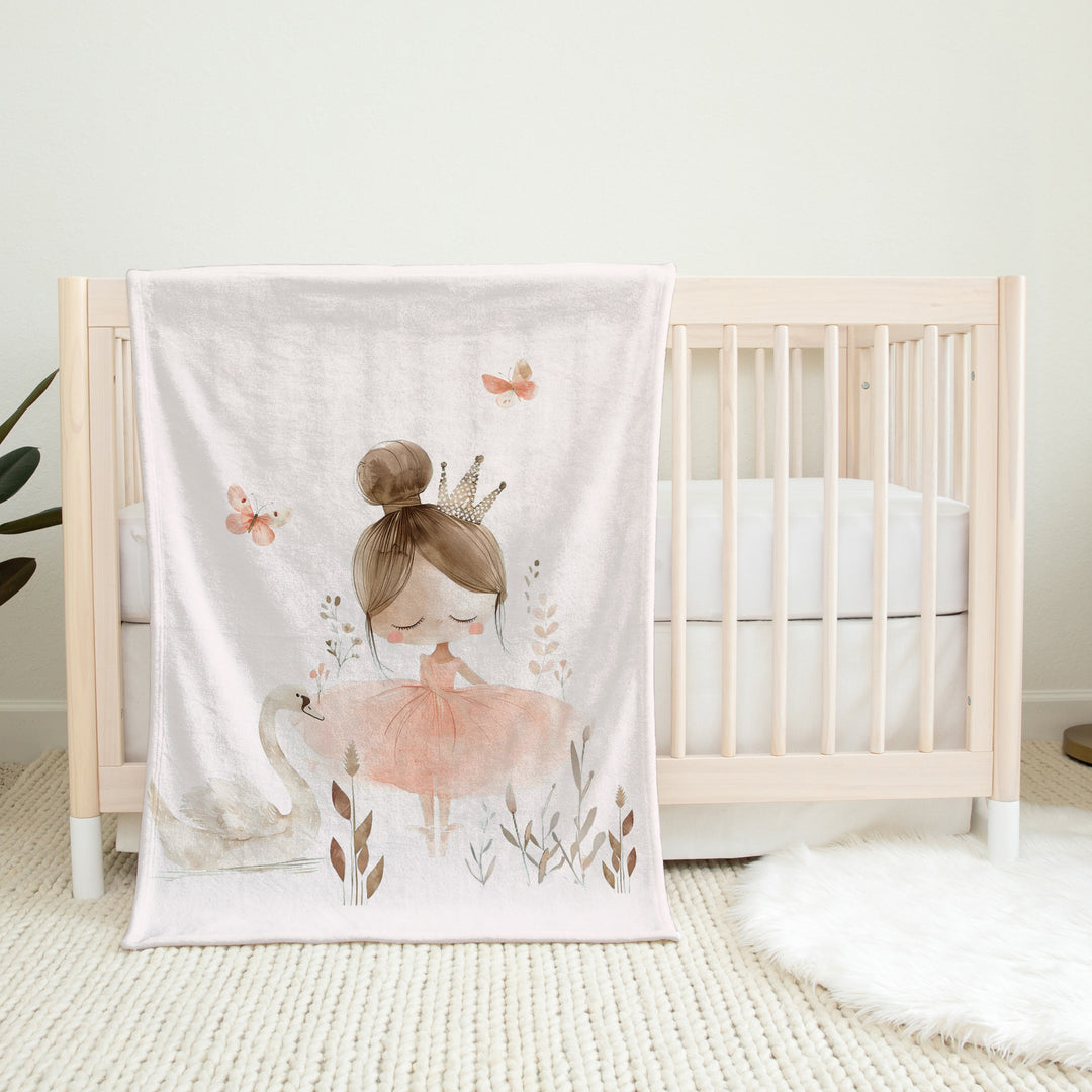 Petite angélique - Couverture de minky réversible