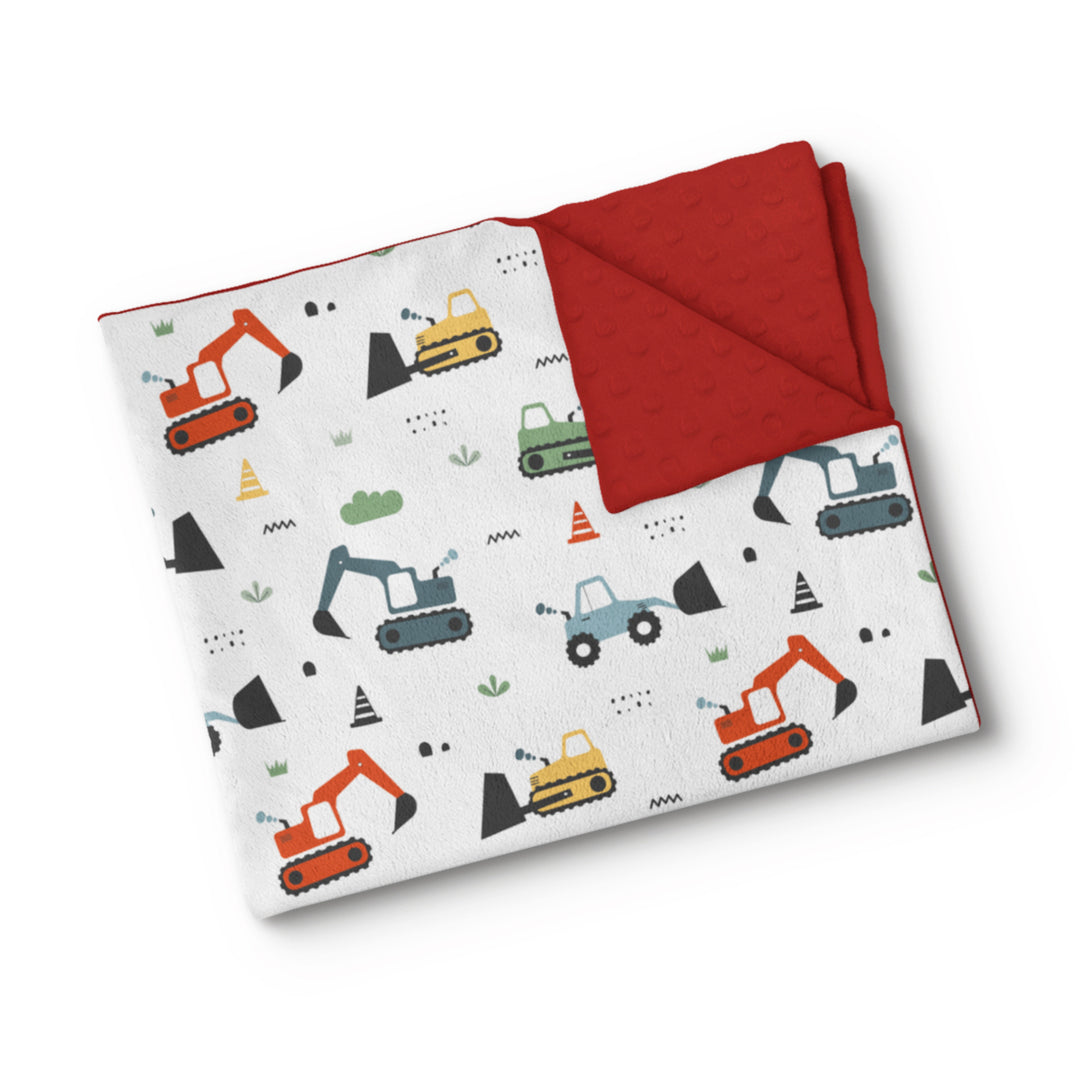 Petits Constructeurs - Couverture de minky