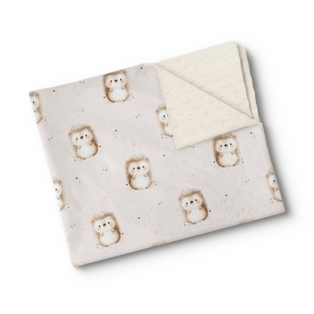 Pik-pik et fleurs - Couverture de minky