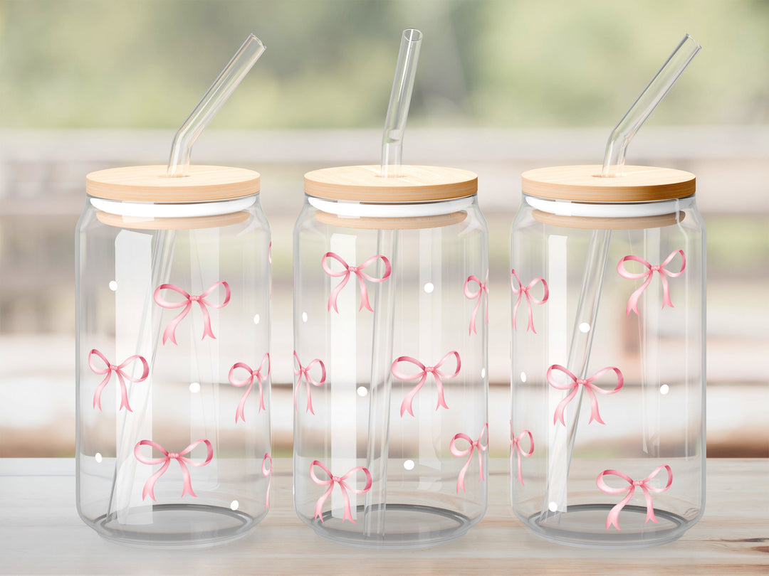 Verre Ruban rose / Autocollant UV DTF