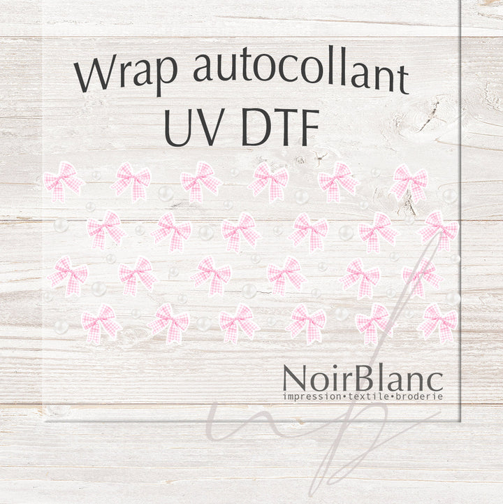 Verre Boucle et perle / Autocollant UV DTF
