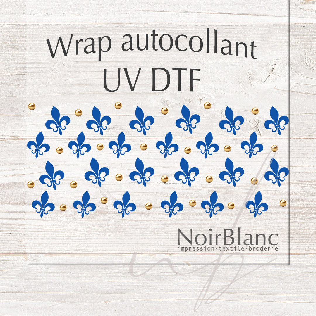 Verre Fête Nationale Québec / Autocollant UV DTF