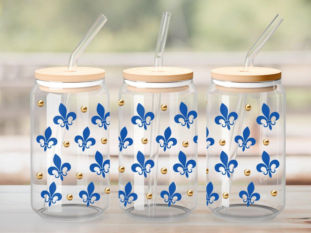Verre Fête Nationale Québec / Autocollant UV DTF