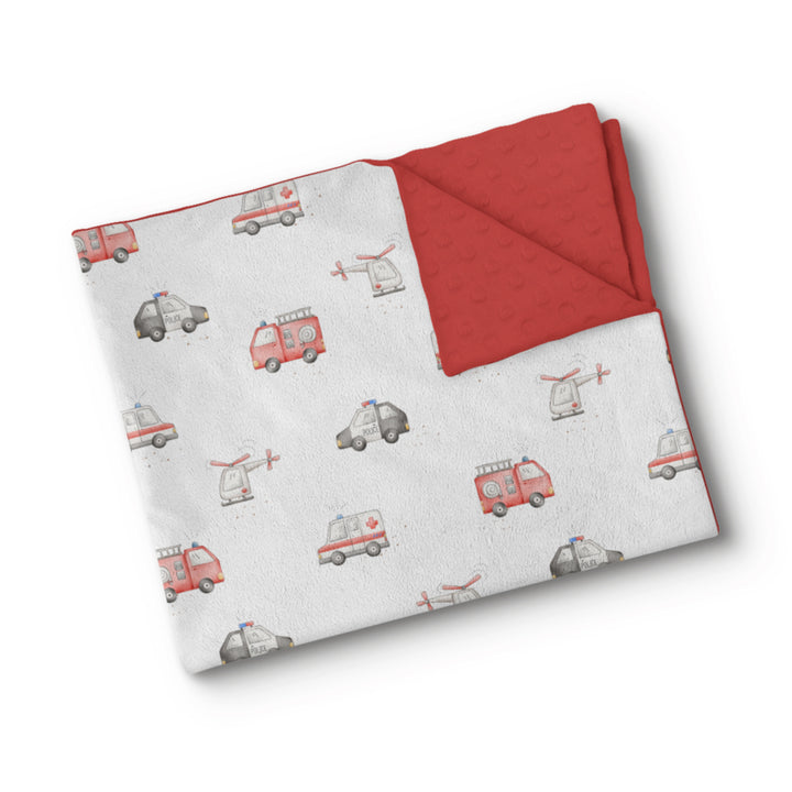 Véhicule d'urgence - Couverture de minky