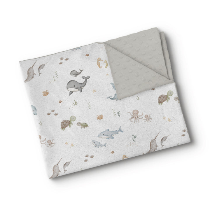 Vie sous-marine - Couverture de minky