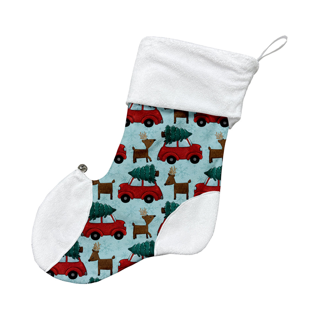 Voiture et renne - Bas de Noël