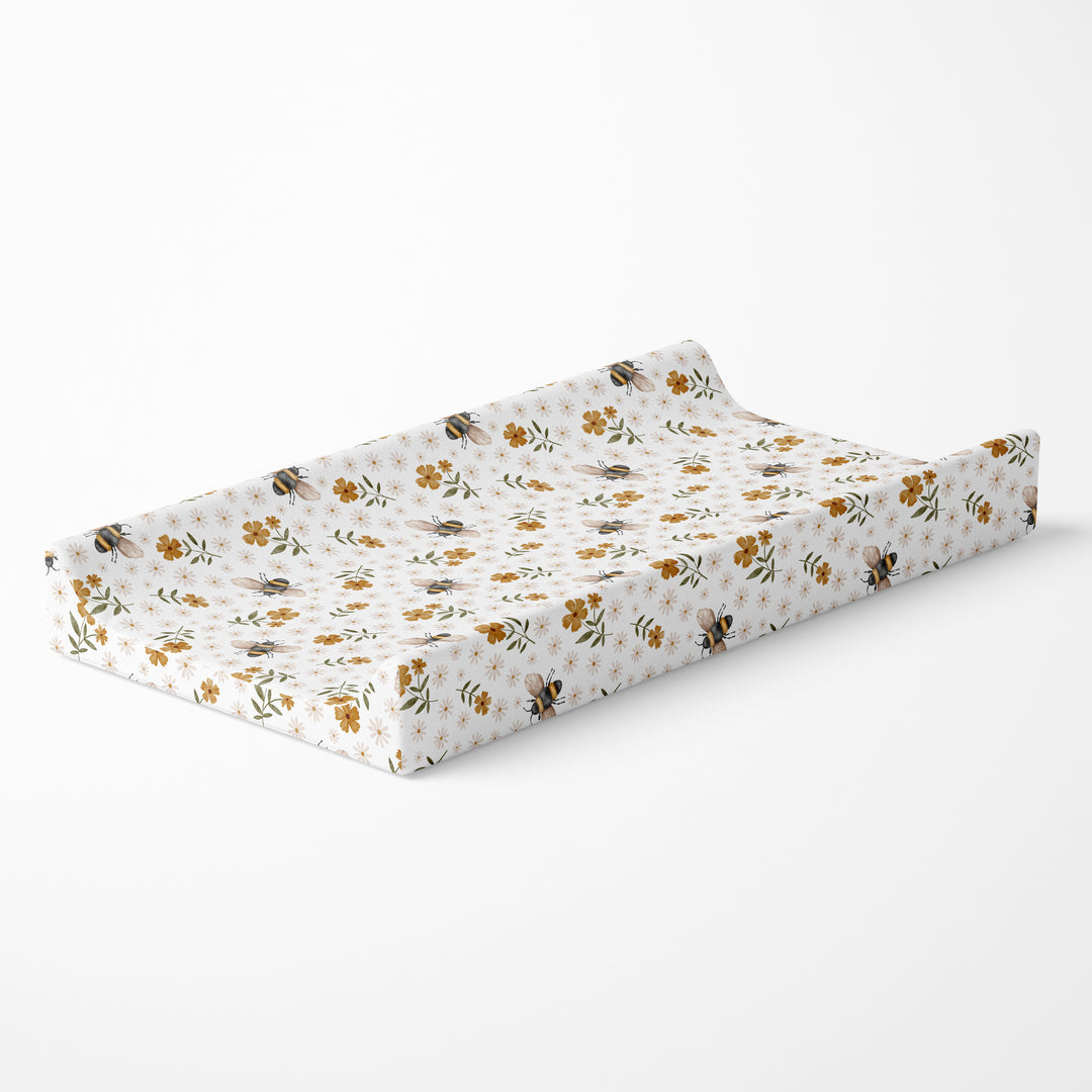 Abeilles butineuses - Housse à langer / Drap contour