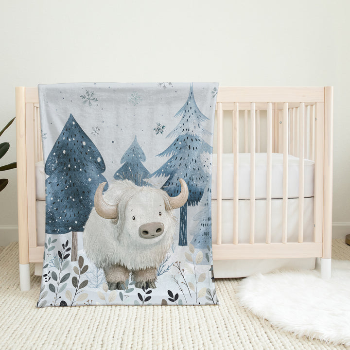 Amis des glaces highland polaire - Couverture de minky réversible