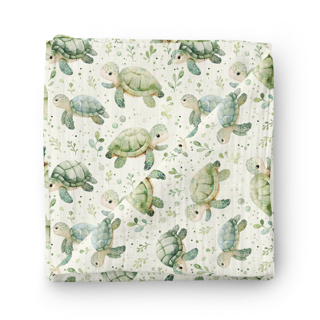 À pas de tortue - Mousseline de bambou