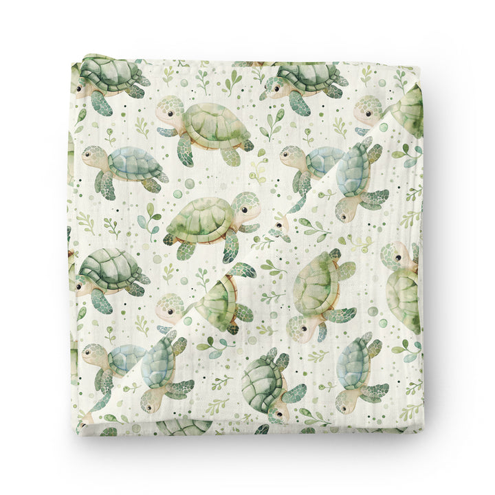 À pas de tortue - Mousseline de bambou
