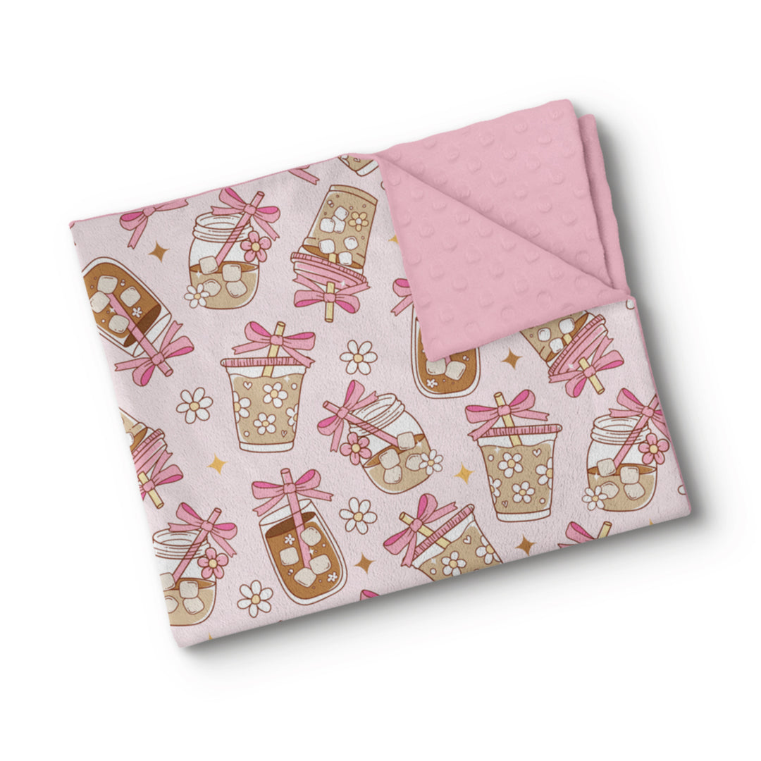 Latté glacé - Couverture de minky