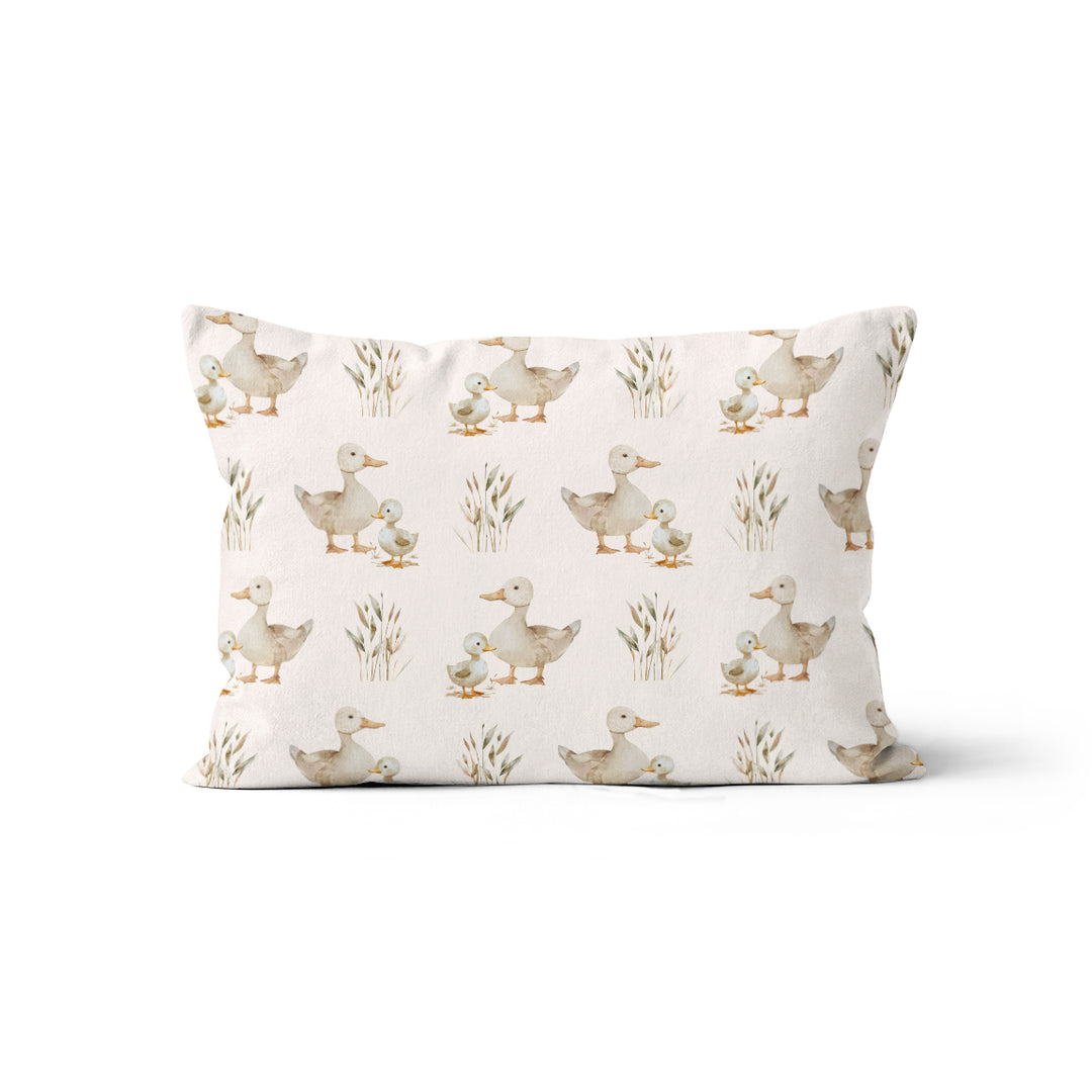 Canes et canetons - Taie d'oreiller et housse de coussin