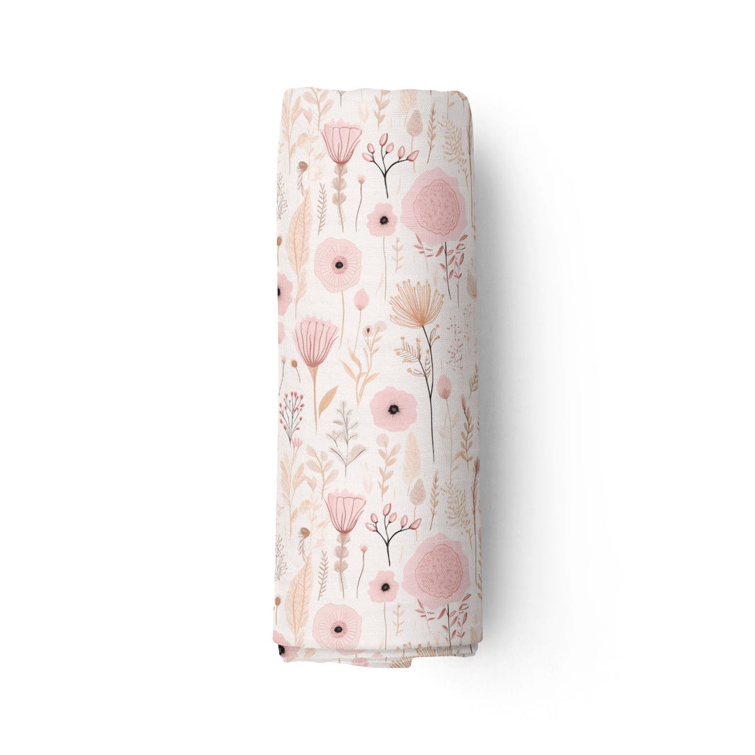 Champ de fleurs - Mousseline de bambou