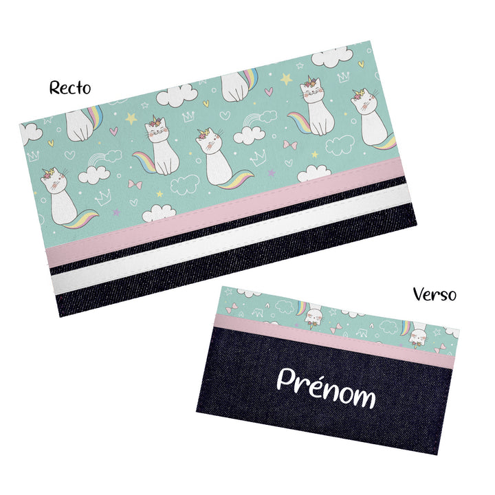 Chat licorne - Protège carnet de santé