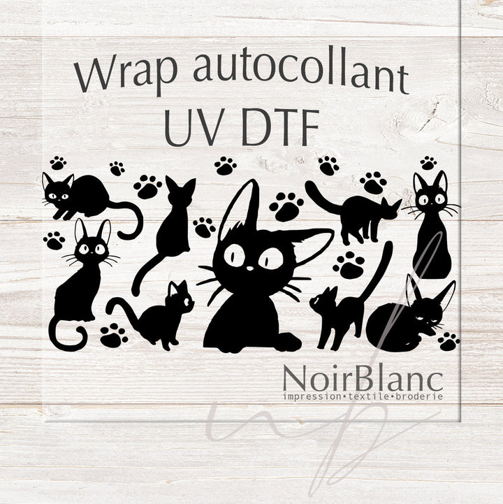 Verre Chats / Autocollant UV DTF